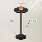 HOOBRO Small Round Side Tables, Drink Tables, Coffee Martini Tables - Image 3