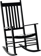 Outsunny Outdoor Rocking Chair, Patio Wooden Rocking Chair by Outsunny