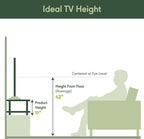 Furinno TURN-N-TUBE TV Riser Stand, 2-Tier Small Elevated No Tools TV Stand - Image 3