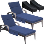 Patelai 2 Set Outdoor Chaise Lounge Cushions by Patelai
