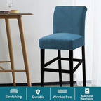 Turquoize Bar Stool Covers 4 Pack Bar Stool Covers - Image 2