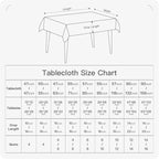 BALCONY & FALCON Rectangle Tablecloth Washable Wrinkle Resistant and Water - Image 7