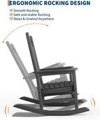 GarveeLife Rocking Chair Outdoor Set of 2 - Image 4
