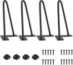 SMARTSTANDARD 8 Inch Heavy Duty Hairpin Furniture Legs, Metal Home DIY Projects by SMARTSTANDARD