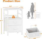 Furologee Nightstands Set of 2, End Table - Image 3