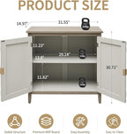 Vintage Accent Cabinet with Doors - Image 2