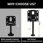 8 Pcak Adjustable Leveling Feet, Heavy Duty Furniture Levelers, Adjustable - Image 2