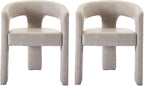 VESCASA Faux Leather Barrel Dining Chair by VESCASA
