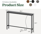 SUPERJARE 5.7 Inch Console Table - Image 3