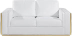 Blackjack Furniture Catania Modern Top Grain Italian Leather Sofa Set by BlackjackFurniture
