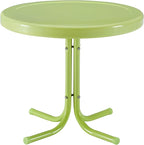Crosley Furniture Griffith Weather Resistant Retro Metal Outdoor Side Table by CrosleyFurniture