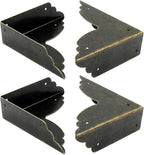 Bivethoi 12 Packs Bronze Box Corner Protectors, Edge Cover Safety Guard - Image 3
