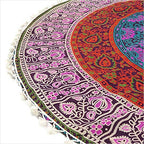 Mandala Floor Pillow Cover Meditation Cushion Seating Throw Hippie Round - Image 8
