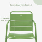 MELLCOM 3 Piece Patio Set, Small Patio Furniture Set - Image 7