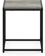 FURINNO Camnus Modern Living End Table, French Oak Grey, 15.75 in x 15.75 in x - Image 6