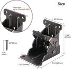 8 Pack Folding Brackets for Table Bed Leg Feet, Self-Lock Hinge Hardware - Image 2