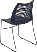 Flash Furniture HERCULES Series 661 lb. Capacity Navy Stack Chair - Image 6