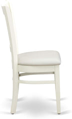 East West Furniture NDVA3-LWH-C 3 Piece Kitchen Table & Chairs Set Contains a - Image 10