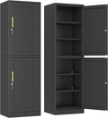 Ckzbx Metal Locker Tall Narrow Storage Cabinet, Gym Home Office, Entryway and by Ckzbx