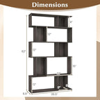 Giantex 5-Tier Bookshelf, 10-Cube Geometric Book Case - Image 3