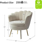 HULALA HOME Modern Velvet Accent Chair - Image 2