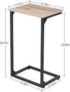 AMHANCIBLE C Shaped End Tables Set of 2, Couch Side Tables that Slide Under Sofa - Image 5