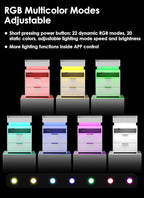 Turosur Nightstands Set of 2, LED Night Stand - Image 5