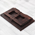 Vintage Japanese Wooden Foldable Low Table - Image 4