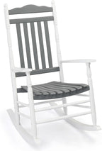 VINGLI Wooden Rocking Chair Outdoor, Patio Rockers by VINGLI