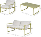 Grand patio 4-Piece Outdoor Furniture Set, Modern Patio Furniture - Image 2