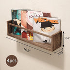 Fixwal Floating Book Shelves for Wall, 16.5 Inch Nursery Book Shelves for Kids - Image 3