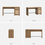 SICOTAS Rattan Executive Desk - Image 9