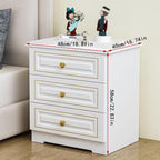 Bedroom Furniture Light Luxury Solid Wood Bedside Table, Simple Home Storage - Image 3