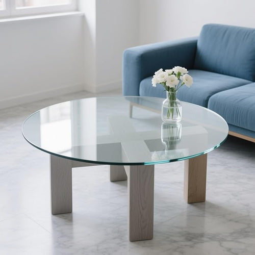 17" Round Tempered Glass Table Top - Image 2