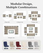 HILLGA Luxury High Back Patio Furniture Set - Image 8