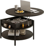 FABATO Round Lift Top Coffee Table by FABATO