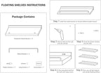 RYOFOBETTO Small Floating Shelf, 6 X 6 Inches Farmhouse Wall Shelves - Image 7