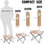 VILLEY Portable Camping Side Table, Ultralight Aluminum Folding Beach Table - Image 3