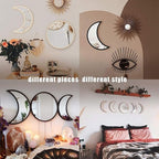 MAXROCK Scandinavian Natural Decor Acrylic Moonphase Mirrors, Moon Phase Mirror - Image 4