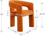 BESTANO Modern Velvet Fabric Upholstered Dining Chairs - Image 3