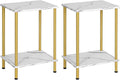HOOBRO End Tables Set of 2, Small Side Table, Nightstand by HOOBRO