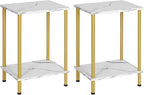 HOOBRO End Tables Set of 2, Small Side Table, Nightstand by HOOBRO
