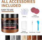 Leather Recoloring Balm and Scratch Repair Kit, Light Brown Leather Restorer - Image 6