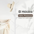 WANGMUXIA 2 PCS Coat Rack, Freestanding Coat Rack - Image 4