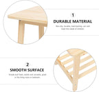 KESYOO Nordic Style Small Sofa Corner Table Solid Wood Bedside Shelf Minimalist - Image 9
