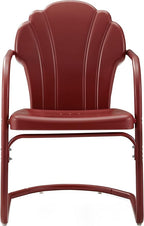Crosley Furniture Tulip 2-Piece Outdoor Chair Set, Retro Metal Patio Chairs - Image 4