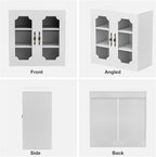 Buffet Cabinet with Storage, 63“ Modular Accent Sideboard Modern Credenza with - Image 6
