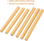 BAMEOS Bamboo Nesting Triangle End Table - Image 5