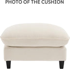 Ihanherry 107" Oversized V-Shaped Modular Sectional Sofa, Cloud Couch - Image 2