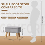 Storage Ottoman, Small Foot Stool Ottoman - Image 2